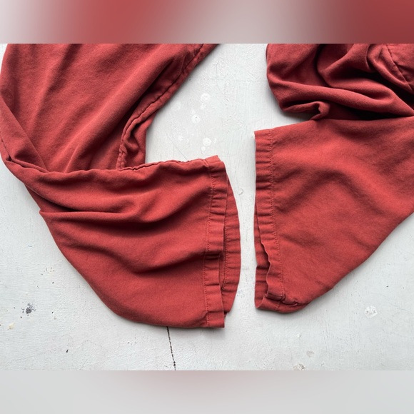 Woman's Billabong Jumpsuit Red Crimson Solid L Romper Summer City Beach Open - Picture 4 of 15